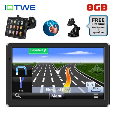 IOTWE 7 Zoll GPS Navi Navigation für Auto LKW PKW Navigationsgerät 8GB+128MB EU - Bild 1 von 4