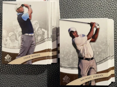 2013 Sp Authentic Golf Set #1/50 Tiger Woods Jordan Nicklaus Palmer Stewart +++ - Image 1 of 3
