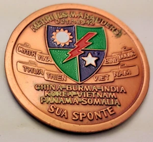 1984 CHALLENGE COIN 3rd RANGER BN CHINA BURMA INDIA PANAMA SOMALIA KOREA 43'-45' - Bild 1 von 5