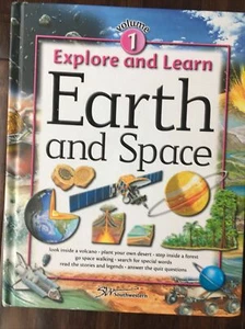 Explore And Learn EARTH & SPACE Volume 1 Land Oceans Planets Space Travel Kids - Imagen 1 de 12