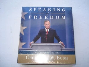 NEW ~ Speaking of Freedom: by George W Bush (Audiobook) 5 CD ~ abridged - Foto 1 di 2