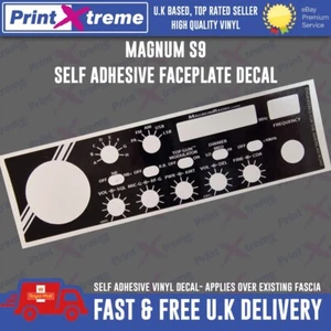 MAGNUM S9 cb radio faceplate bezel Decal Sticker self adhesive 10m 11m - Picture 1 of 6