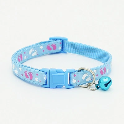 Nylon Cute Gift for XXS/XS Dog Small Dog Collar Pet Puppy Cat Necklace With Bell - Image 1 of 4