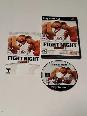 PS2 Fight Night Round 3 Sony PlayStation 2 Completo con Manual Clasificado T EA Deportes Foto 1 de 4