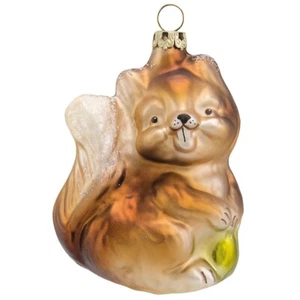 Wald Eichhörnchen, 10cm, Thüringer Glas-und Christbaumschmuck, Lauschaer Glaskun - Bild 1 von 1