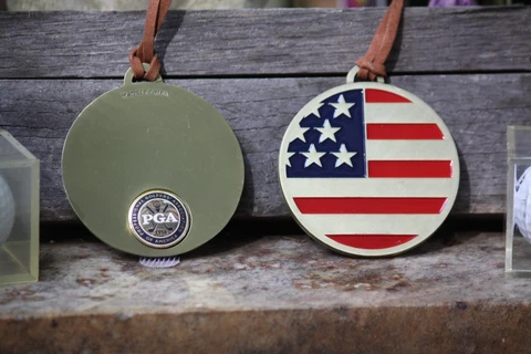 PGA Americana Bag Tag - Free PGA Ball Marker w/ purchase Cover