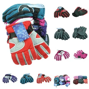 Guantes de esquí para niños cálidos deportes al aire libre esquí snowboard a prueba de viento impermeable niño niña - Imagen 1 de 16
