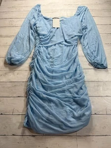 NWT BTFBM Belong To Fashion Beauty Merrinesss Womens Ruched Bodycon Dress Size L - Picture 1 of 6