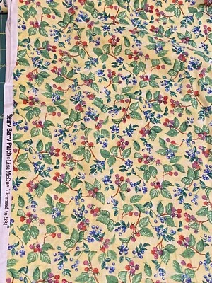 Beary Berry Patch fabric Lisa McCue SSI washed