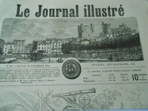 Gravure 1864 - Vue de Narbonne Frontispice - Picture 1 of 1