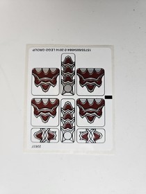 LEGO Original Sticker Sheet from Chima Set 70127 Wolf Pack New!