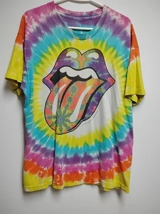 Rolling Stones Tie Dye, single stitch, 1994 vintage T-Shirt-no tags #24 - Picture 1 of 11