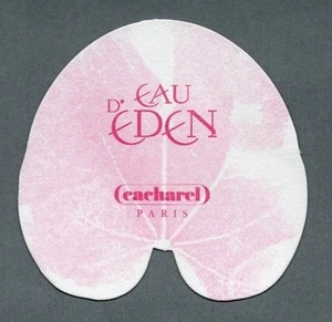 Carte  publicitaire - advertising card - Eau d'Eden Cacharel recto verso - Foto 1 di 2