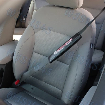 Almohadilla de hombro cubierta de cinturón de seguridad con aspecto de fibra de carbono 2 piezas para Mazda 3 6 MS MazdaSpeed Foto 1 de 4