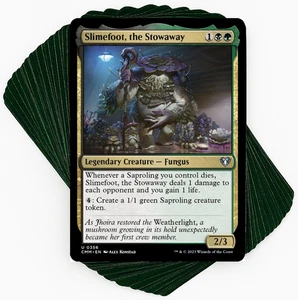 ***Custom Commander Deck*** Slimefoot, the Stowaway - Saproling Tokens - EDH MTG - Picture 1 of 7