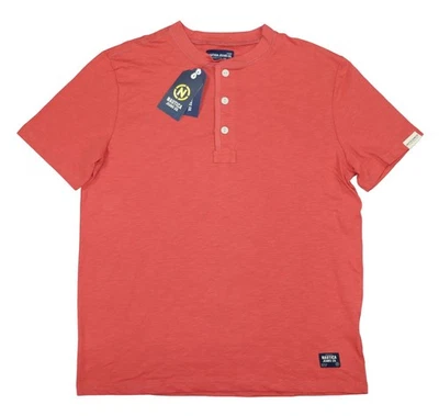 Camiseta para hombre Nautica 3 botones escote Henley manga corta calce clásico nueva con etiquetas Foto 1 de 3