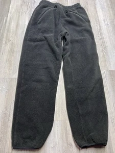 Vintage Campmor Black Fleece Sweatpants Mens Size Medium Made in USA Zip Pockets - Picture 1 of 13