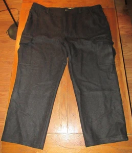 Pantalones de Carga Cabela's Vintage 100% Lana Negros Caza Exterior Invierno 46x30 Usados en Excelente Condición - Imagen 1 de 12
