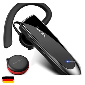 New Bee Bluetooth Kopfhörer Wireless Headset iPhone Samsung Freisprech Mikrofon - Bild 1 von 11
