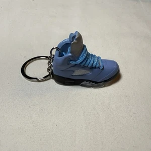 Air Jordan 5 Retro (UNC University Blue) 3D Sneaker Schlüsselanhänger kostenloser Versand - Bild 1 von 6