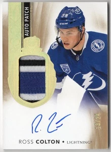 2021 The Cup Ross Colton Rookie Patch Auto Gold Foil /24 #129 Lightning - Picture 1 of 2