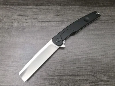 Cuchillo de cuchilla plegable de 9,88" sin marca con mango de acero N690 y aluminio T6 Foto 1 de 4