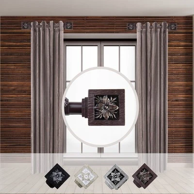 Rod Desyne Ophelia 1 - inc  dia. Side Curtain Rod 12-20 inch long , Set of 2 - Image 1 of 2