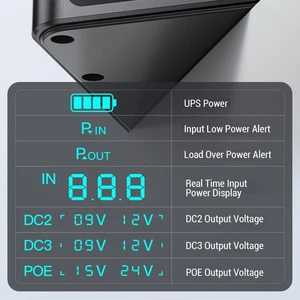 UPS Power Supply USB Tyрe C 5V DC 5V 9V 12V Output Voltage Adjustable 18000mAh - Picture 1 of 12