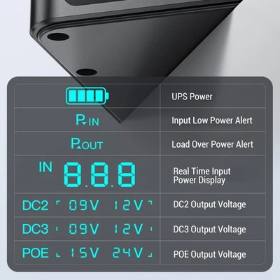 UPS Power Supply USB Tyрe C 5V DC 5V 9V 12V Output Voltage Adjustable 18000mAh - Image 1 of 4
