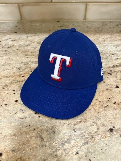 Texas Rangers New Era 59FIFTY Low Profile Hat Cap Fitted 7 1/8 EC  - Image 1 of 1