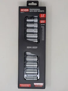 Icon Professional Semi Deep Metric Socket Set 3/8in. Drive | S2SDM-12 | 59619 - Bild 1 von 5