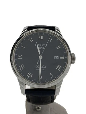 TISSOT L164/264-1 Automatic Analog Leather Watch Black Excellent JAPAN - Image 1 of 4
