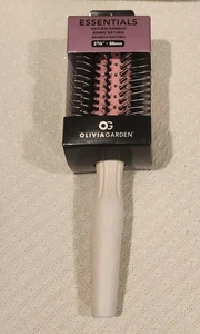 Olivia Garden essentials natural bamboo 2 5/8 inch ceramic round brush - Picture 1 of 7