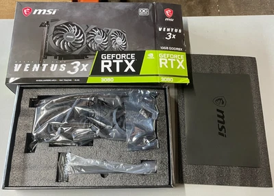 MSI GeForce RTX 3080 Ventus 3X 10GB GDDR6X Graphics Card - Image 1 of 4