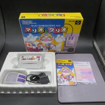 Mario and Wario Super Famicom Mouse Controller Set Japanese Version - Image 1 of 4