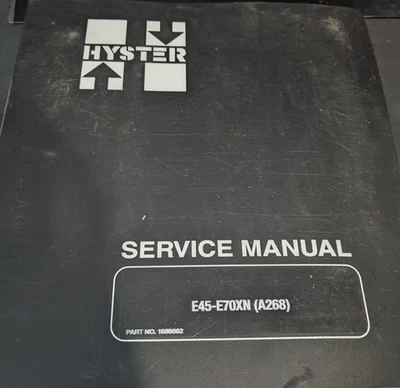 MANUAL DE SERVICIO DE CARRETILLA ELEVADORA HYSTER E45XN-E70XN (A268) Foto 1 de 4
