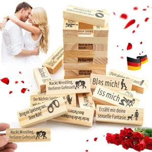 NEu Super Freches Blockturm Spiel Valentinstag Date Night Stapelblöcke 48 teilig - Bild 1 von 17