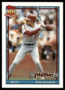 1991 O-Pee-Chee Rod Booker Philadelphia Phillies #186 - Picture 1 of 2