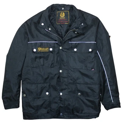 Chaqueta cortavientos Belstaff negra para hombre XLarge reflectante tubería multi bolsillo Foto 1 de 4