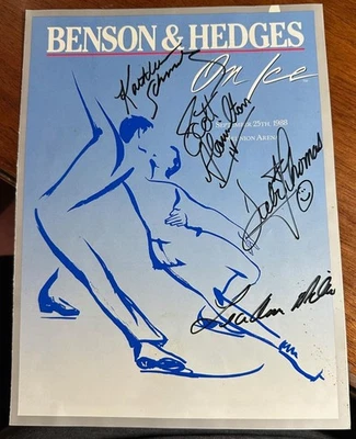 Scott Hamilton Debi Thomas Lee Ann Miller + Signed Autograph Auto 1988 On Ice - Image 1 of 4
