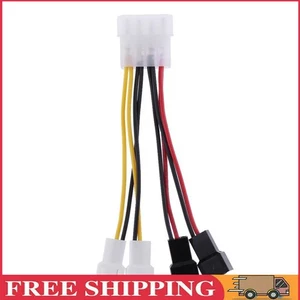 1pcs 4-Pin to 3-Pin fan Power Cable Adapter Connector 12v*2 / 5v*2 - Afbeelding 1 van 12