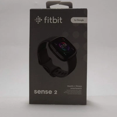 New Fitbit Sense 2 Fitness Smartwatch FB521BKGB-US Gray - Image 1 of 4
