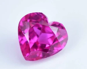 5,45 quilates Natural Mogok Rosa Rojo Rubí Corazón Raro Impresionante Piedra Preciosa Suelta CERTIFICADA - Imagen 1 de 5