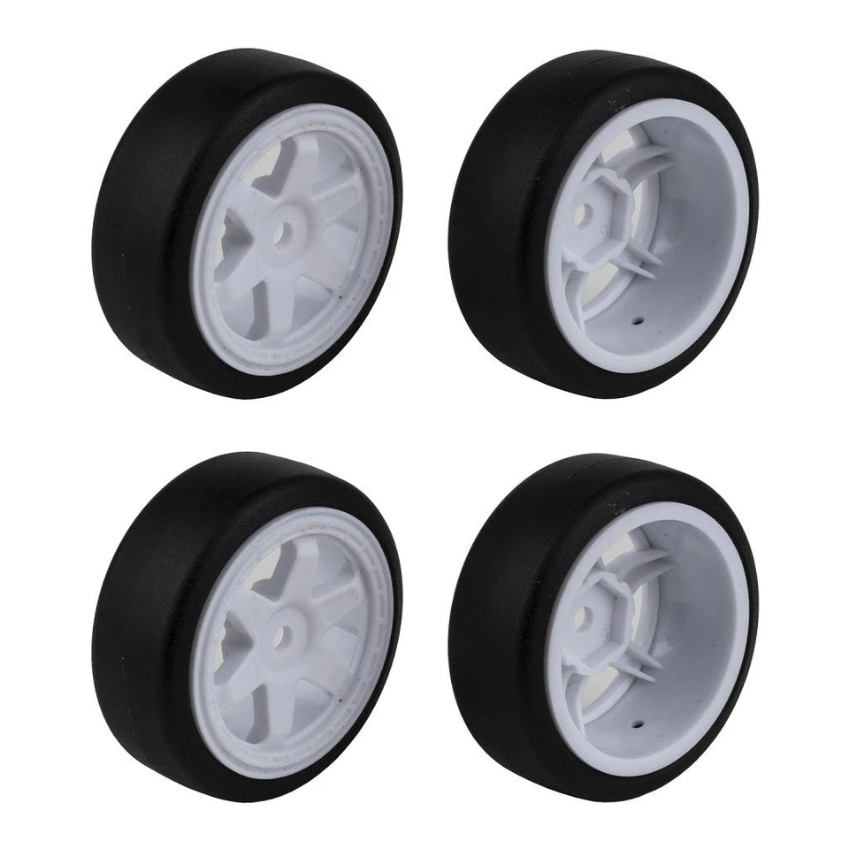 Team Associated Reflex 14R Hoonitruck Set of 4 Pre-Mounted Drift Tires 21592 - Image 1 of 1