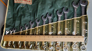 VINTAGE Bonney & SK Tools USA 13pc Flare Nut Box-End Wrench Set SAE 12 Pt .25-1"