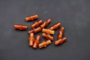 A Set of Bamboo Shaped Agate Beads - #YH-023 - Picture 1 of 2