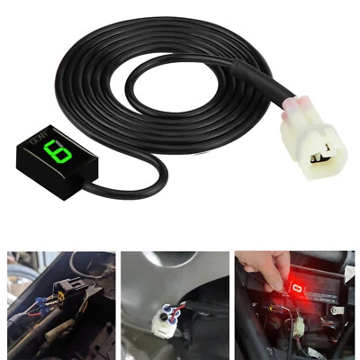 Indicador de engranaje de motor LED verde apto para Honda CBR600F CBR600F3 CBR600F4 CBR929R Foto 1 de 4