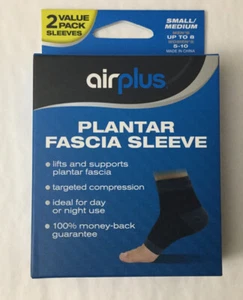 New Airplus Plantar Fascia Sleeve 2-pack Unisex Sz Small / Medium - Picture 1 of 3