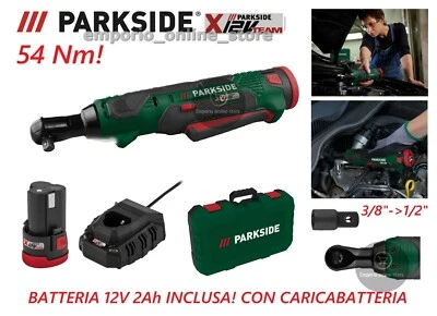 Avvitatore a cricchetto cricco Parkside PAR 12 B1 54Nm batteria 12V 2Ah inclusa - Imagen 1 de 4