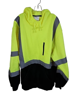 Sudadera con Capucha Hi Visibility Talla XXL Amarilla PIP ANSI TIPO R CLASE 3 Foto 1 de 4